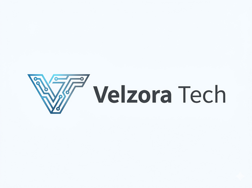 Velzora Tech smart massage brand logo